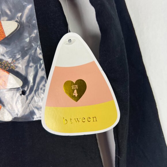 NWT Btween 3 Piece Trick of Treat Halloween Set Top Bottom Headband Size 4 NEW - Picture 8 of 11